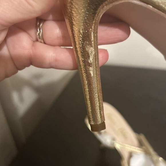 Chase and Chloe Camila-9 Metallic Gold Heels  Pumps‎ Size 8- New in Box - Picture 14 of 14